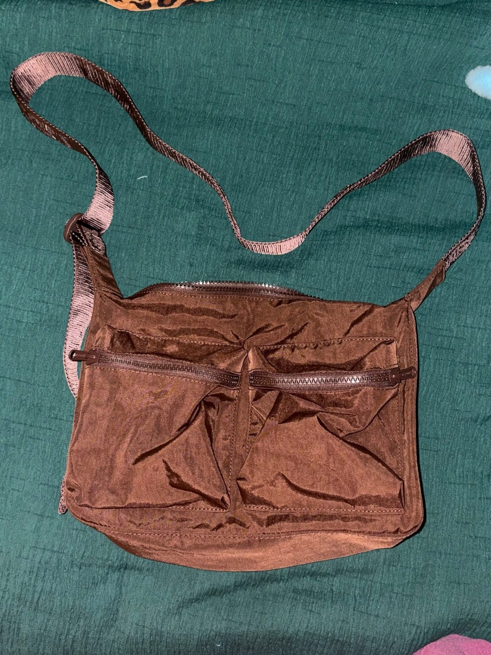 BAGGU Cargo Crossbody Bag in Chocolate